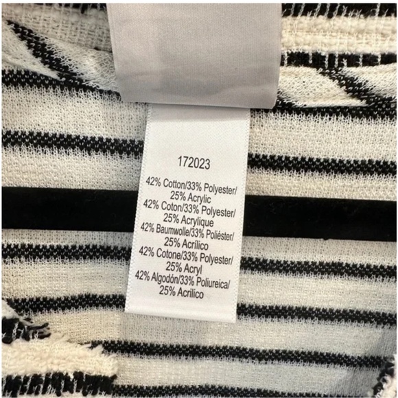 Anthropologie Dolan Peplum Blazer Black and White - Picture 6 of 8